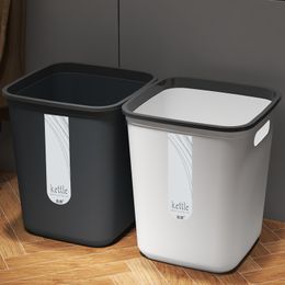 Plastic Nordic Trash Can Large Living Room Simple Cute Food Creative Office Waste Bin Garbage Bin Kitchen Storage Home Products