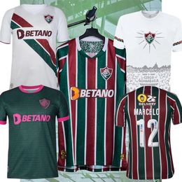 24 25 Fluminense soccer jersey MARCELO 2024 Fluminenses football shirt PH GANSO ANDRE JOHN KENNEDY NINO MARQUINHOS JHON ARIAS Fans MEN and Women training shirt