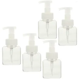 Storage Bottles 5 Pcs Lotion Bottle Refillable Pump Empty Filling Dispensers Plastic