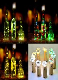 Bottle Lights Cork Shape Mini String Lights Wine Bottle Fairy Strip Battery Operated Starry lights For DIY Christmas Wedding Party1136011