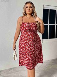 Basic Casual Dresses Summer Dresses for Women Big Size Print Sexy Sleeveless Halter Midi Dress Casual Holiday Party Backless Plus Size Short Dress L49