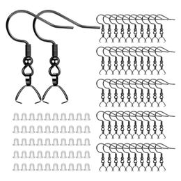 F19D 100 Pcs Earring Hooks Ear Wire Buckle DIY Jewelry Making Pendant Clasp