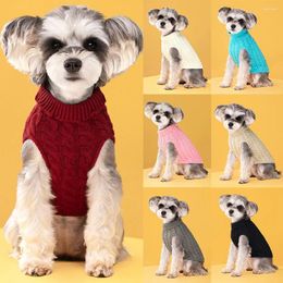 Dog Apparel 1pc Pet Cat Clothing Winter Warm Knitted Sweater Jumper Puppy Coat Clothes Pullover Shirt Kitten