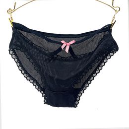 Moonflame 5 pcs/lot Lingerie Sexy Lace Underpants Underwears Soft Mesh Sexy Transparent Women's Panties 89580