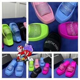 2024 Designer Sandals Slippers Luxury Womens Velvet material Velcro tape party Rooms GAI Slip-On Size 35-42 6cm-10cm Free shipping