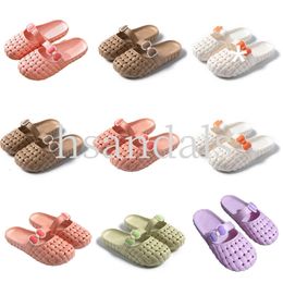 New Slippers Summer Designer for Product Women Green White Pink Orange Baotou Flat Bottom Bow Slipper Sandals Fashion-034 Womens Flat Slides GAI Outdoor 89 s