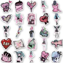 10/50pcs Ins Style Stickers Pink Kawaii Y2K Domi Girls Gothic Stickers ecals DIY Notebook Phone Skateboard Bottle Waterproof