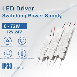 Switching Power Supply 12V 24V LED Driver 6W 12W 24W Lighting Transformer For Advertising Led Strip CCTV