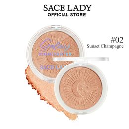 SACE LADY Contouring Bronzers Highlighters Powder Palette Long-lasting Ultra-lightweight Smooth Texture Face Makeup Cosmetic