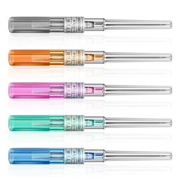 I.V. Catheter Needles Disposable Sterilised U Pick Tattoo Piercing Needles 14G 16G 18G 20G 22G Tattoo Tool Piercing Supplies Kit