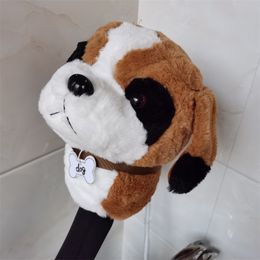 St bernard dog golf driver headcover top plush fairway wood head cover Drop shipping