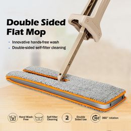 Switch Clean Double Sided Flat Magic Mop Telescopic Hand Push Sweepers Hard Floor Cleaner Lazy Vassoura Self-Wringing Ability