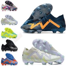 2024 Summer Soccer Shoes Ultimate FG AG Cleats Supercharged Blue Eclipse Pursuit Fast Yellow White Future Ultra Orange Team Violet Football Boots
