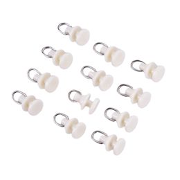 20pcs Curtain Track Glider Rail Hook Rollers Tracks Accessories Brand New And High Quality Plastic Material