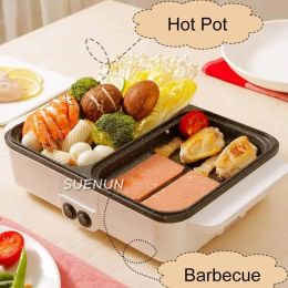 Pots 110V non electric barbecue stove small household appliances hot pot dormitories multifunction electric grill pan house