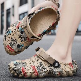 Casual Shoes 2024 Summer Men's Slippers Sandals Fashion Comfortable Soft Clogs Garden Outdoor Male Beach Flat