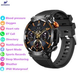 Watches New Smart Watch For Men Bluetooth Call 360*360 Full Touch Screen 5ATM Waterproof Watches Sports Fitness Tracking Smartwatch Man