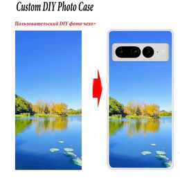 Customised Phone Cases for Google Pixel 7 Pro 7A 8 Clear TPU Cover Design Photos Picture Fundas For Pixel 6 Pro 6A 8 Pixel8 Case