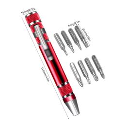 Multi Bit Screwdriver Set Multi-Head Screwdriver Multi Screw Drivers Tool Set 8 In 1 Screwdriver With High-Strength Bits