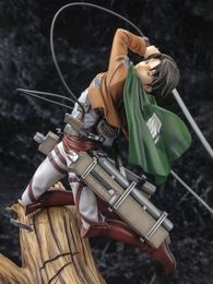 Attack on Titan Artfx J Levi Renewal Package Ver PVC Action Figure Anime Figure Model Toys Collectible Doll Gift6503530