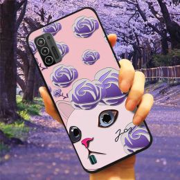 For ZTE Blade A52 Lite / A 52 / A51 Lite Case 3D Relief Soft Silicone Flower Emboss Cover for ZTE Blade A51Lite A52Lite Lovely