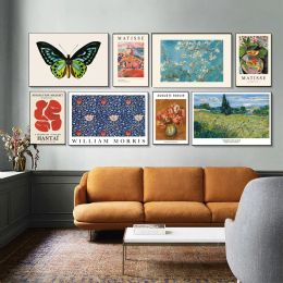 Van Gogh Matisse Picasso William Posters Prints Abstract Canvas Painting Flower Wall Art Pictures For Living Room Home Decor
