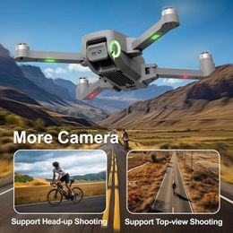 16P Brushless Motor Drone with 1080p Camera for Adults 5G Wifi Adjustable Lens One Touch Takeoff Landing Altitude Hold Mini Foldable Drone with 2 Batteries