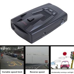 OFY STR-555 Car Radar Detector 12V Electronic Dog Detector Multilingual Voice Auto Vehicle Speed Alert Alarm Warning System
