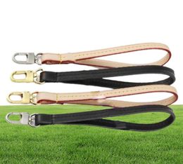 Top Quality Bag Parts Replacement Real Vachetta Calf Leather Wristlet Holder Strap For Designer Toilet Pouch Toiletry Kit Zippy Cl3202232