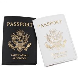 Portable USA Travel Passport Holder PU Leather Cover for CASE Protector for Women Men 066F