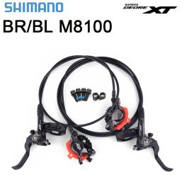 Shimano Deore/SLX/XT BL/BR M6100/M7100/M8100 Resin Hydraulic Brake RT56/RT76 MTB Rotor Left Right Mountain Bicycle Disc Brake