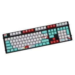 Keyboards 108 Key Japan Japanese root font Keycaps Dye Sublimation PBT OEM Coral Sea keycap For Ikbc Cherry MX Annie Mechanical Keyboard