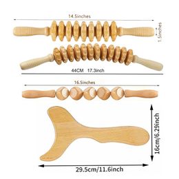 Wood Therapy Massage Tools for Body Shaping,Lymphatic Drainage Massager,Maderoterapia Kit Colombiana,Wood Massage Tools