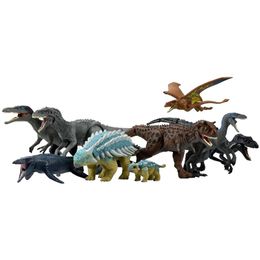 Genuine TOMY dinosaur model Jurassic World commemorates surrounding Tyrannosaurus Velociraptor carnotaurus children's toys