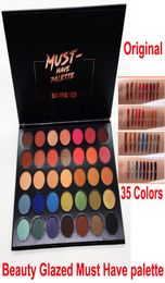 Brand Beauty Glazed Eye shadow Palette 35 Colours Eyeshadow Must Have shimmer matte nude palette makeup eyeshadow Professional Cosm4309629