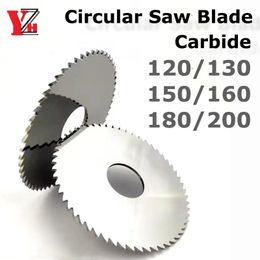 YZH Solid Carbide Circular Saw Blade Milling Cutting Tool Diameter 120 130 150 160 180 200mm CNC For Metal Steel