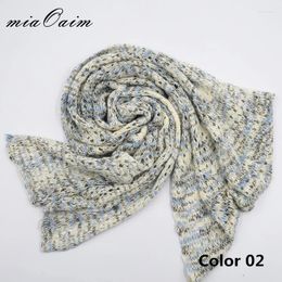 Blankets Slub Yarn Handcrochet Alike Knitted Stretchable Multi Colour Pointelle Born Wrap Baby Pography Blanket