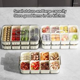 Storage Bottles Divided Food Serving Tray Veggie Containers Portable With Lids For Candies Nuts