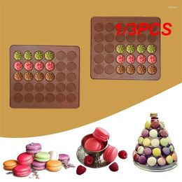 Baking Tools 1/3PCS Holes Non-Stick Silicone Macaron Macaroon Pastry Oven Mould Sheet Mat Mould Useful Cake Bakeware