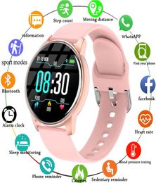 Women Smart Watch Wristbands Realtime Weather Forecast Activity Tracker Heart Rate Monitor Sports Ladies Men For Android IOS9184879
