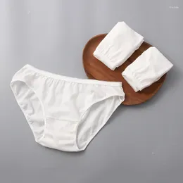 Women's Panties 5PCS Disposable Cotton For Pregnant Women Outdoor Camping Travelling Swimming Elastic Briefs Underwear Girls Elders