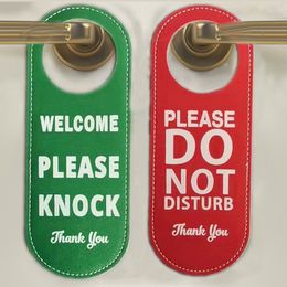 1pc Do Not Disturb Door Tags Door Sign Bar Hotel Mall Office New Beautiful Black Green Red Hanging Tag
