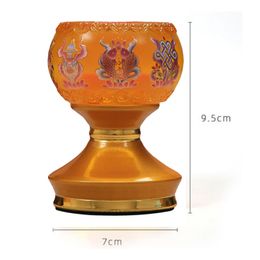 Ghee Lamp Holder Candle Holder Buddhist Altar Supplies Candlestick Butter Lamp Holder for Living Room Table Centerpiece Home