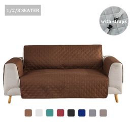 1/2/3 Seater Quilted Sofa Cover Pets Dogs Kids Mat Anti-Slip Recliner Slipcovers Relax Armchair Furniture Protector Slipcover