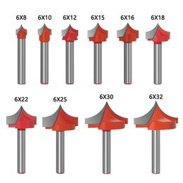 XUHAN 1pc 6mm Shank CNC tools solid carbide round nose Bits Round Point Cut Bit Shaker Cutter Tools For Woodworking