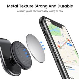 Air Vent Magnetic Car Phone Holder Magnet Clip Mount GPS Smartphone Support Stand in Car Rotatable Bracket for iPhone 13 Xiaomi