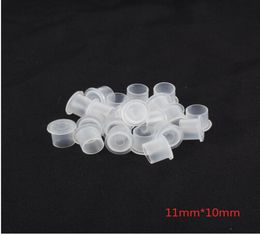YILONG 1000PCSWhite 1011mm Tattoo Ink Cup Caps Pigment Supplies Plastic SelfStanding Ink Cups 5929897