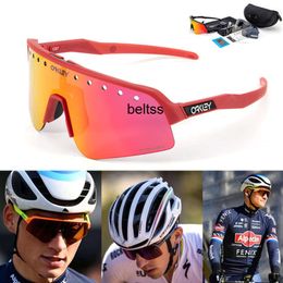 Oakleiesl 9465B professional cycling glasses outdoor sports polarized sunglasses mens and womens UV resistant goggles