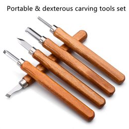 3/4/5set Wood Carving Chisels Tools DIY Wood Carving for Woodworking Engraving Olive carving knife handmade Knife Tool set