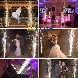 2PCS 600w Cold Spark Machine Fightcase Ti Power 650W 700W Cold Firework Machine Fountain Stage Sparkler Machine with Remote